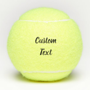 Balles De Tennis Texte ou nom de script ou de script Cursive en noi