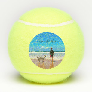 Balles de tennis texte photo personnalisée Vos pho
