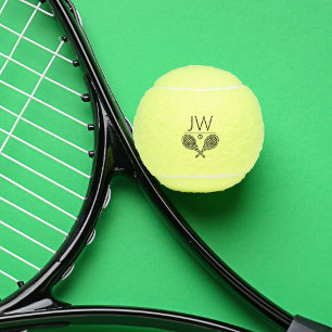 Balles De Tennis Thème de tennis monogramme moderne