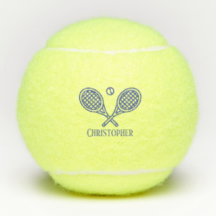 Balles De Tennis Thème de tennis Nom Monogramme Tennis Balls