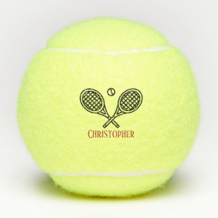 Balles De Tennis Thème de tennis Nom Monogramme Tennis Balls