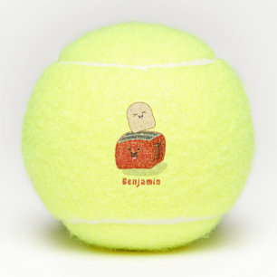 Balles De Tennis Toast de Cute kawaii et dessin animé de grille-pai