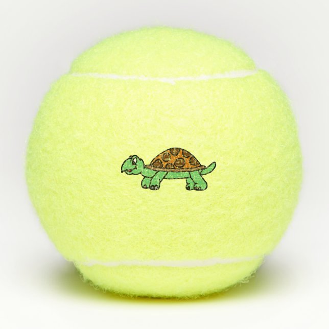 Balles De Tennis Tortue lustrée (Devant)