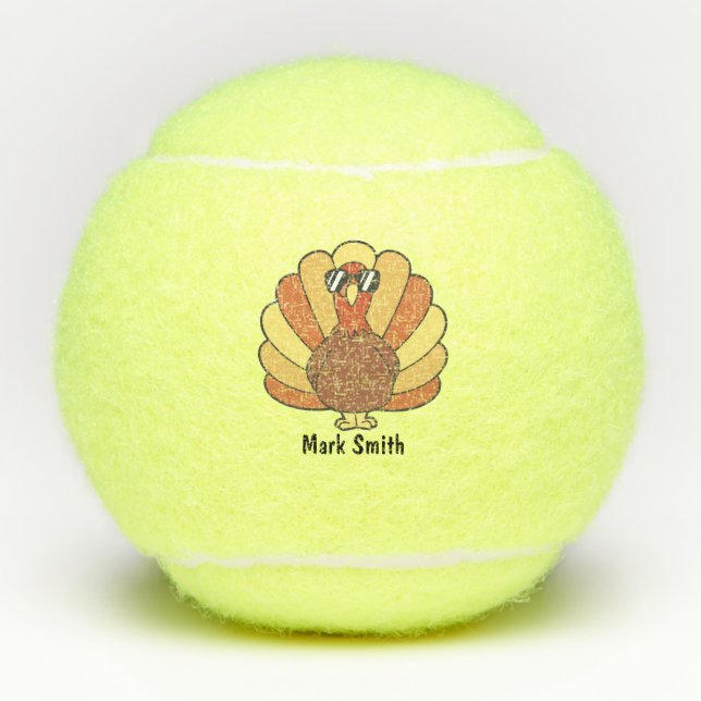 Balles De Tennis Turquie Thankesgiving (Devant)