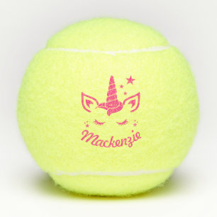 Balles De Tennis Unicorn Head Nom personnalisé des enfants