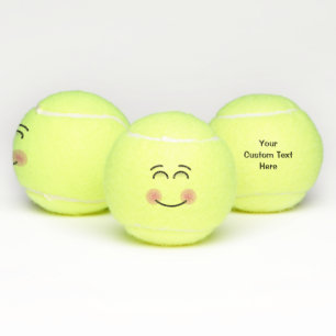 Balles De Tennis Visage souriant aux yeux souriants