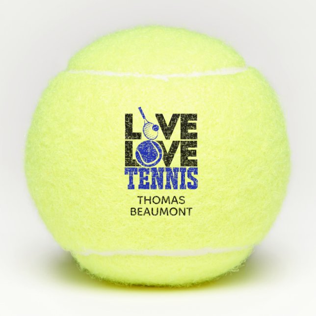 BALLES DE TENNIS VIVRE L'AMOUR (Devant)