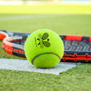 Balles De Tennis Votre Club de tennis Nom Team Coach Personnalisé