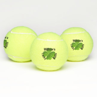 Balles De Tennis Votre nom Quatre feuilles Clover Lucky