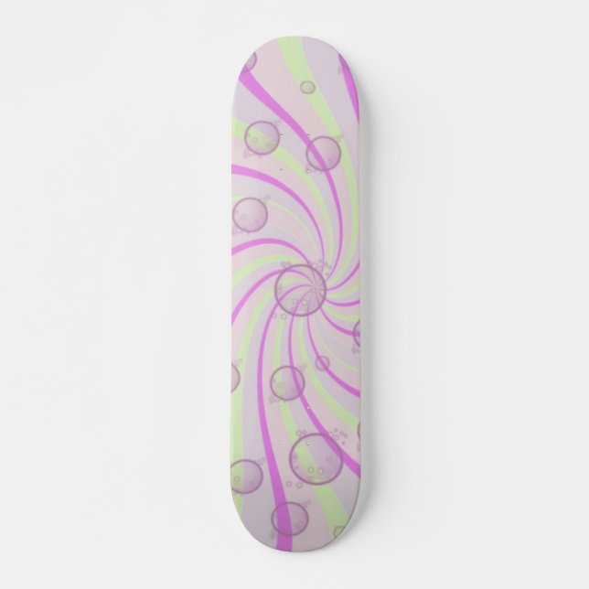 Balles et bulles Skateboard rose (Devant)