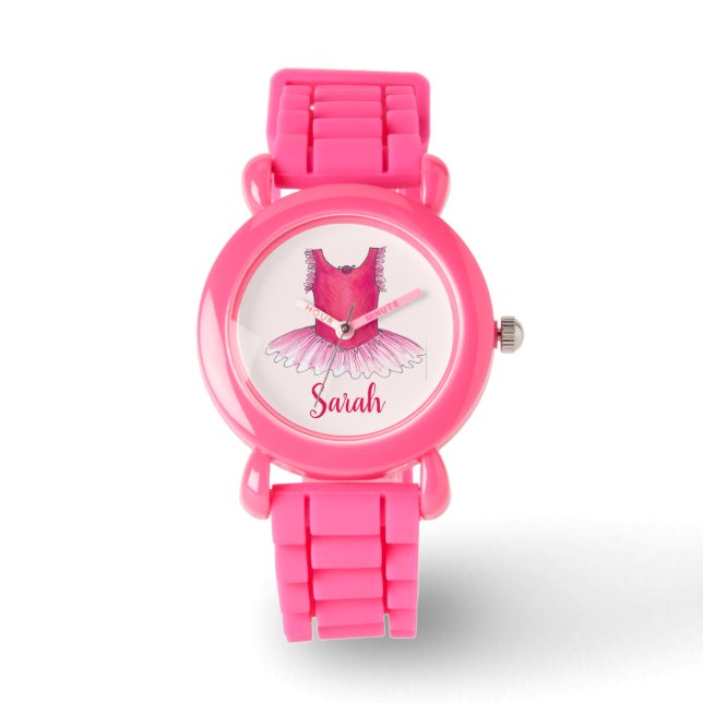 Ballet Ballerina Danse Tutu Montre Personnalisée (Recto)