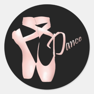 Ballet Ballerina Pink Pointe Chaussures Sticker de