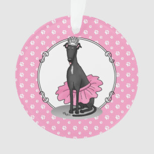 Ballet Ballerina Princesse Greyhound Chig (noir)