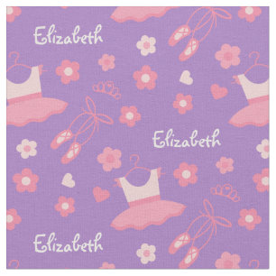 Ballet Ballerina Tissu personnalisé Purple Rose