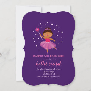 BALLET CONSIDÉRANT Ballerina Dancer Invitation