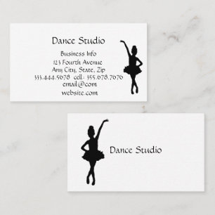 Ballet Dance Studio Carte de visite