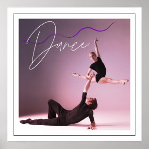 Ballet Dance World 24" x 24" Poster Lavande