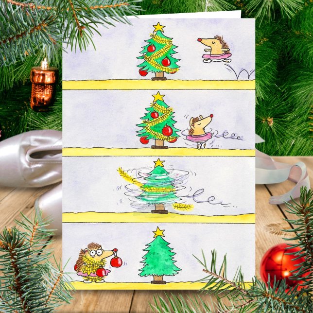 Ballet de Noël Carte de vœux comique  (Créateur téléchargé)