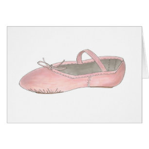 Ballet en cuir rose Chaussure Chaussure Ballerina 