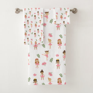 Ballet Pink Ballerinas Danser Motif fille