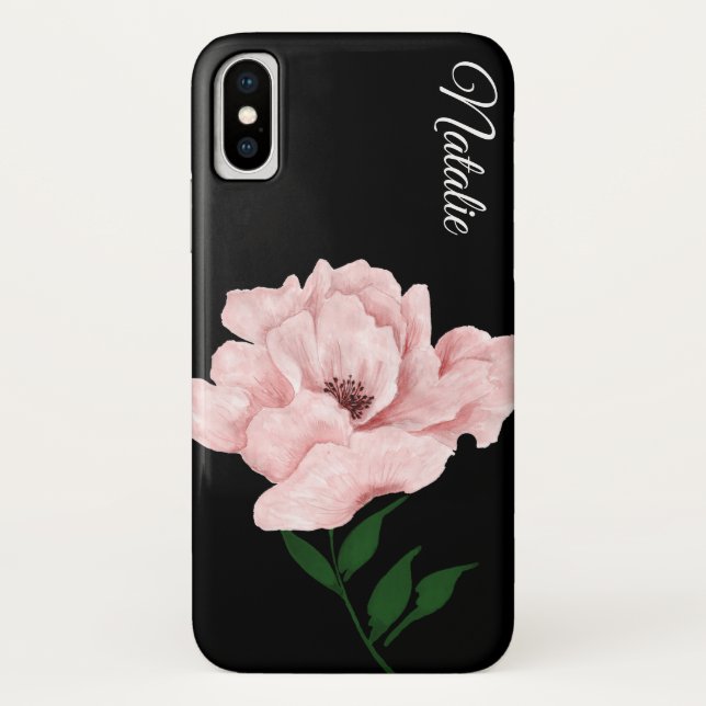 Ballet Pink Flower iPhone X Coque (Dos)