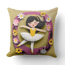 Ballet Princesse III Coussin Carré