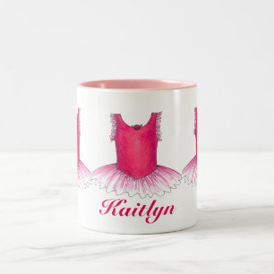 Ballet rose personnalisé Tutu Ballerina Dance Mug