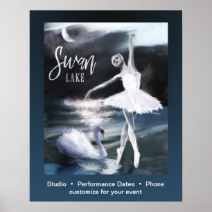 Ballet Swan Lake Dance Poster sur mesure Performan