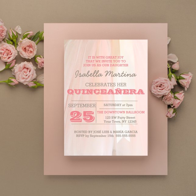 Ballet Tutu Quinceañera Invitation (Créateur téléchargé)