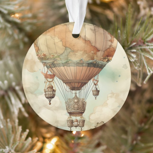 Ballon à air chaud à vapeur vintage (5) (Arbre)