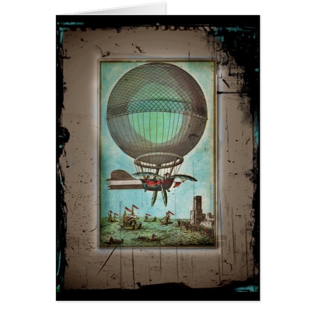Ballon à air chaud au-dessus du port (Devant)