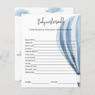 Ballon à air chaud - Bébé Word Scramble