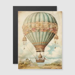 Ballon à air chaud vintage Steampunk Blue