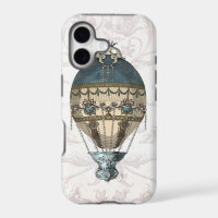 Ballon baroque bleu et crème
