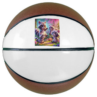 BALLON DE BASKET アライグマ家族の団欒