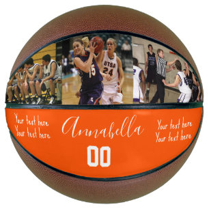 Ballon De Basket 3 Photo deux nom de message personnalisé et numéro