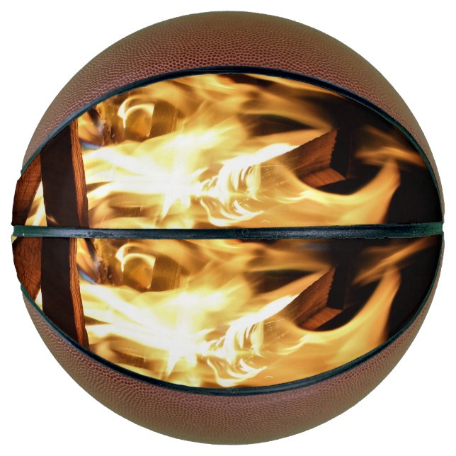 Ballon De Basket A travers les flammes (Devant)