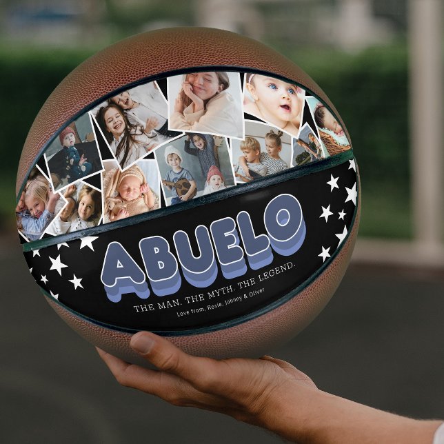 Ballon De Basket Abuelo Man Myth Légende Photo Basketball (Créateur téléchargé)