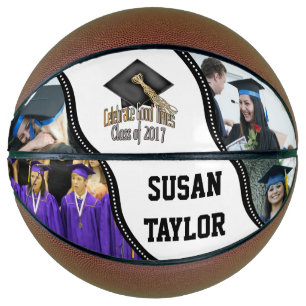 Ballon De Basket AJOUTER 4 PHOTOS Classe de 2017 Graduation Celebra