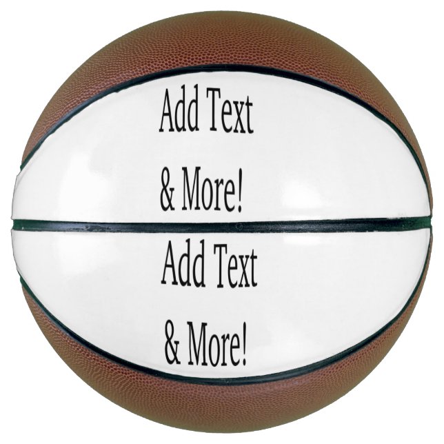 Ballon De Basket Ajouter du texte et plus ! Customisez votre propre (Devant)