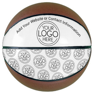 Ballon De Basket Ajouter Votre Logo Entreprise Moderne Minimaliste