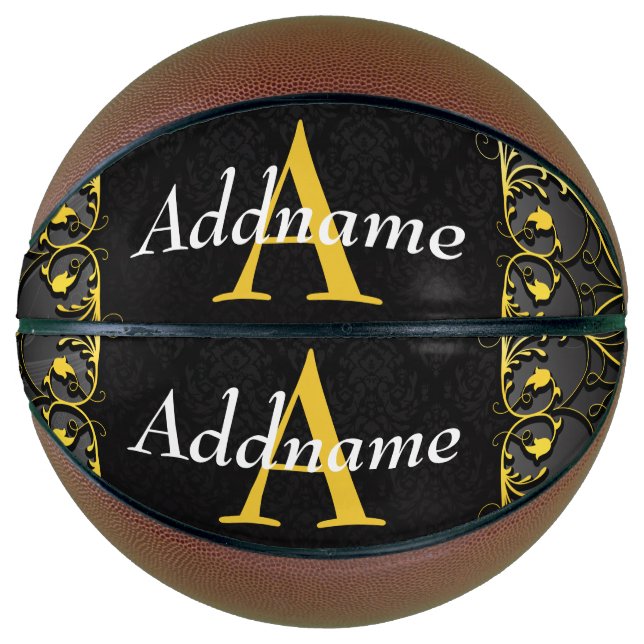 Ballon De Basket Ajouter votre nom et votre initiale (Devant)