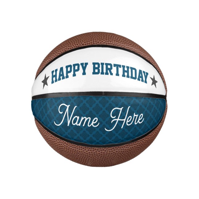 BALLON DE BASKET ANNIVERSAIRE PERSONNALISÉ MINI BASKETBALL (Devant)