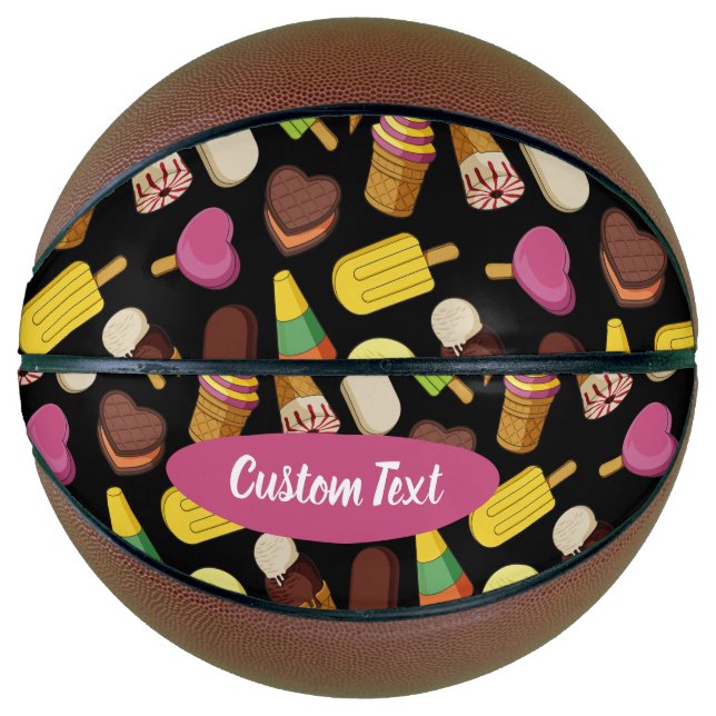 Ballon De Basket Arrière - plan de glace (Devant)