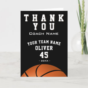 Ballon de basket-ball noir Sports Merci Coach