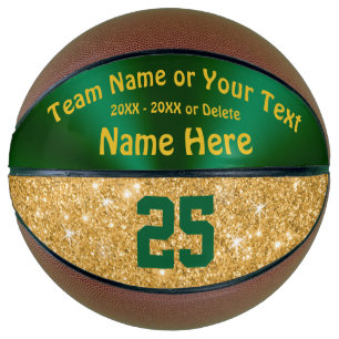 Ballon De Basket Balle de basket-ball personnalisée en vert et en