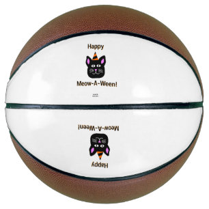 Ballon De Basket Basket-ball Black Cat Meow-A-Ween