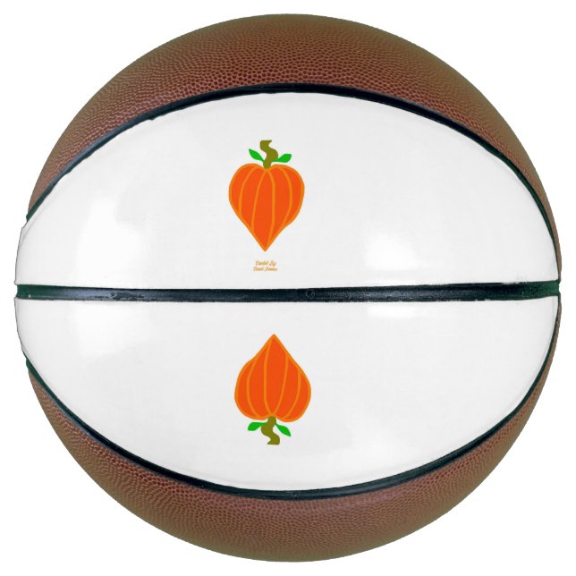 Ballon De Basket Basket-ball Coeur citrouille (Devant)