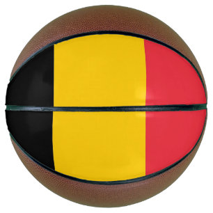 Ballon De Basket Basket-ball complet avec Drapeau de Belgique