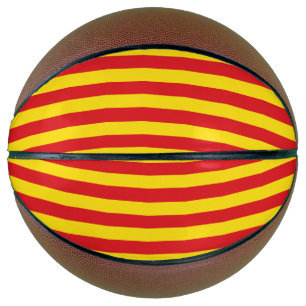 Ballon De Basket Basket-ball complet avec Drapeau de Catalogne